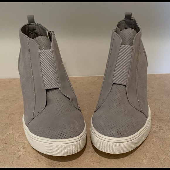 MIA wedge gray suede shoes - Picture 3 of 11